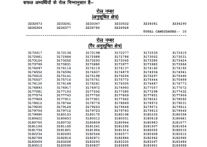 RPSC Rajasthan Police SI Telecom Result 2024 Released – Download Now
